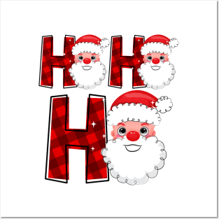 ho ho ho santa christmas Posters and Art